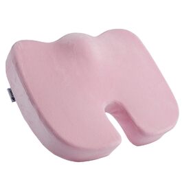 Подушка для спини та сидіння Egret з Memory Foam для офісного крісла та авто – рожева, з регульованими ременями, підтримка попереку, зняття болю та корекція постави