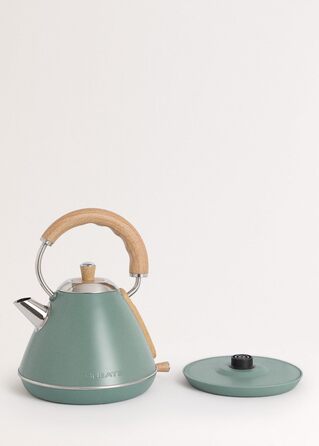 Retro Electric Kettle - Cream White - 1L Capacity, Fast Boil, Auto Shutoff, Anti-Scale Filter, Water Level Indicator