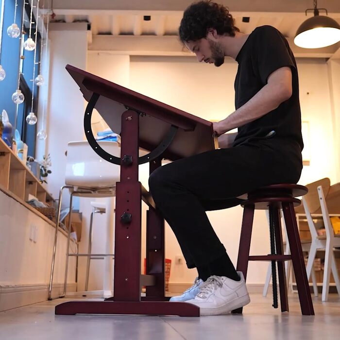 MEEDEN Adjustable Height Art Drawing Table - 90x60cm Painting Table for Artists, Studio Desk for Art, Writing, Reading