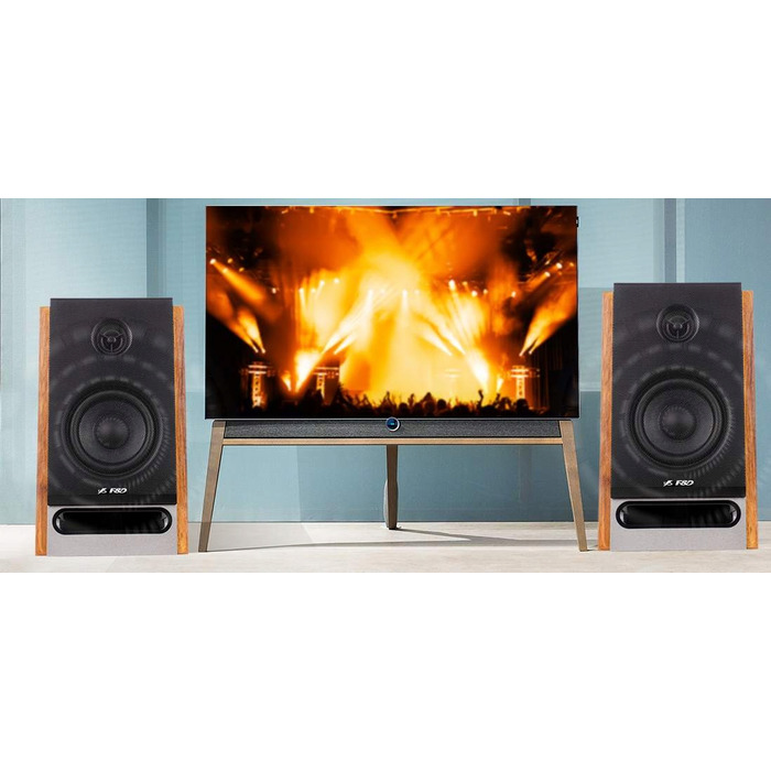 Комплект акустичних систем 2.0 Fenda R27BT 50 Вт, коричневий
