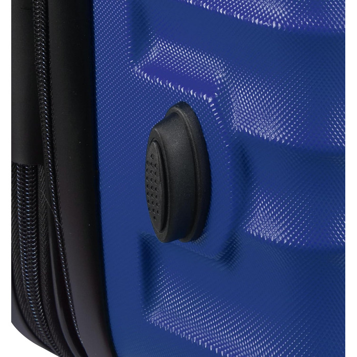 Набір валіз DMS® 7-елементів: 3 валізи (M/L/XL) з ABS-пластику, 360° колеса, кодовий замок + 4 чохли для одягу. Легкі, міцні, розширювані, для подорожей та бізнесу (Кобальтовий синій)