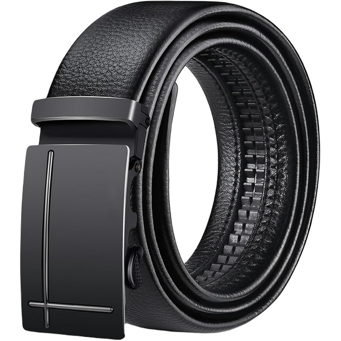 Чоловічий шкіряний ремінь Automatik з регулюванням, 10-120 см. Підходить для джинсів
