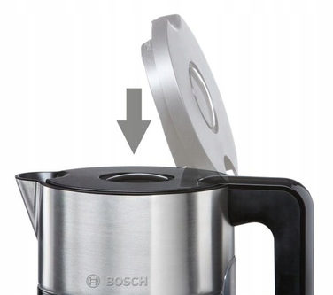 Електричний чайник Bosch TWK8613P, 2400 Вт, 1,5 л, чорний