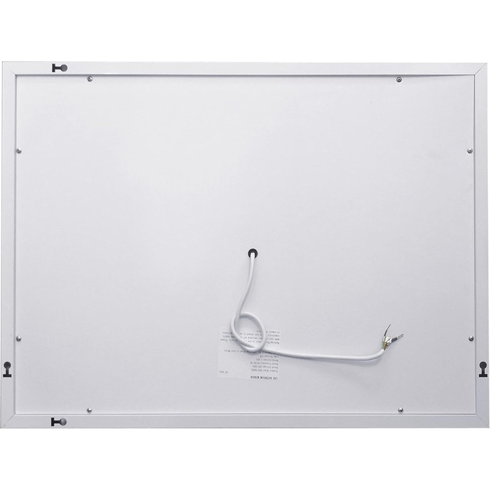 LED дзеркало для ванної кімнати з підсвічуванням 50x70 см, без годинника, 3 кольори світла, сенсорне регулювання, протизапотівання, збільшення