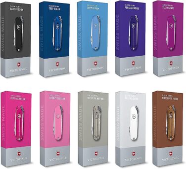 Мультитул Victorinox Classic SD Dark Illusion: 7 функцій, швейцарський ніж, подарунок