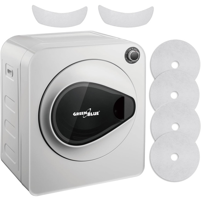 Міні сушильна машина Green Blue GB405 | 830W, 3кг, 5 програм | Електрична, для дому, з фільтрами