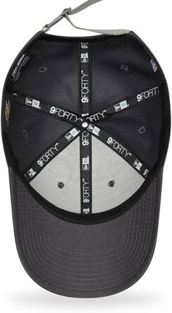 Кепка New Era NBA 9FORTY Los Angeles Lakers сіра з сіткою на спині