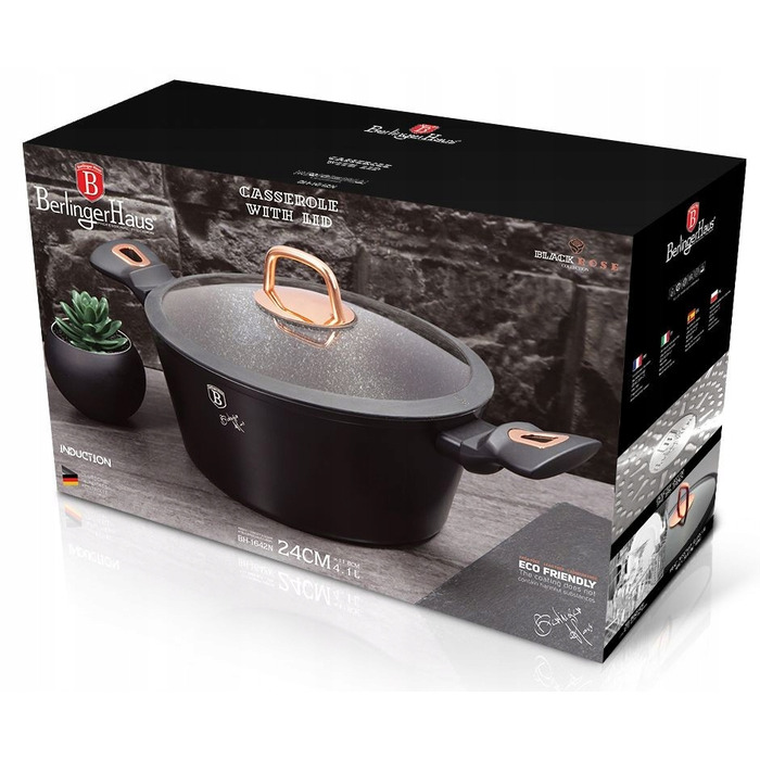 Традиційна каструля Berlinger Haus Black Rose, 4,1 л