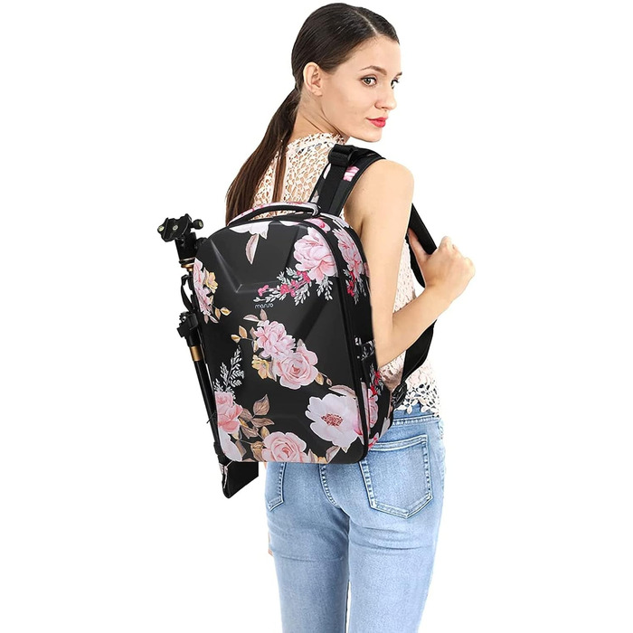 Рюкзак для камери MOSISO: DSLR, SLR, беззеркальні фотоапарати, дрони DJI Mavic, ноутбук, водонепроникний, з тримачем для штатива, чорний