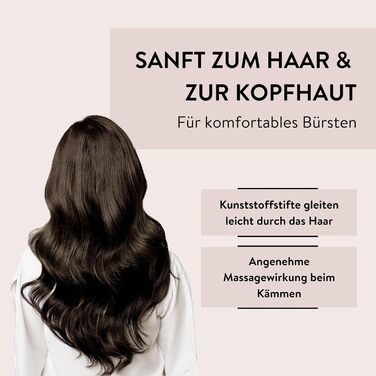 Пряма щітка для волосся PARSA Beauty Trend Line – срібна, для всіх типів волосся, з масажним ефектом, 23 x 4,6 x 3,4 см