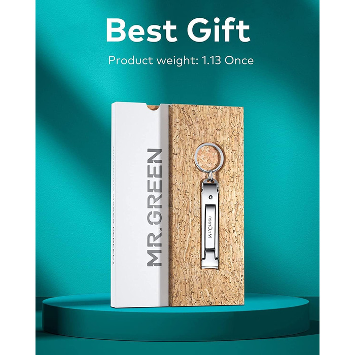 Ножиці для нігтів MR.GREEN складні, медична нержавіюча сталь, ультратонкі дорожні, компактні