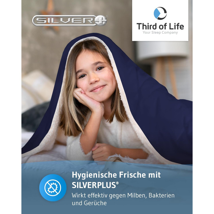 Пухова ковдра KAMI 150x200 см - тепла та м'яка ковдра з Sherpa для вітальні, дивану, ліжка. З кишенею для телефону та захистом від бруду. Велика, тепла зимова ковдра (Королівський синій)