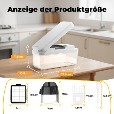 Набір для нарізки овочів 6 в 1: спіралі, кубики, слайси. Набір для нарізки овочів, фруктів та зелені