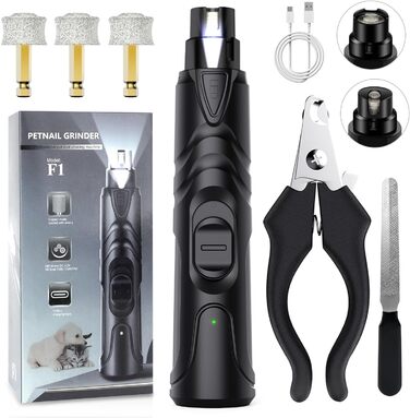 Шліфувальник для собак Krallenschleifer: професійний, тихий, для великих, середніх та маленьких порід, з ножицями для обрізки