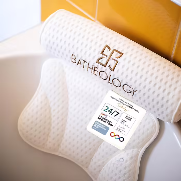 Ергономічна подушка для ванни з Visco-Memory-Foam, підтримка спини, шиї, плечей, для релаксації та СПА