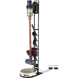 Підставка-утримувач для пилососа Dyson V15/V12/V11/V10/V8/V7/V6, універсальна стійка для ручних пилососів, без свердління, чорна