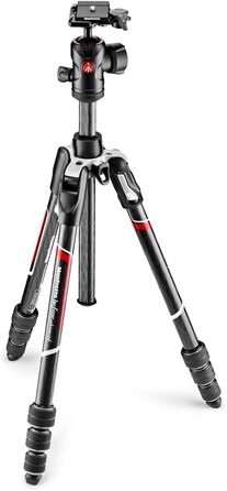 Компактний дорожній штатив Manfrotto Befree Advanced з кулястою головкою та важелем блокування, алюміній, для DSLR та бездзеркальних камер