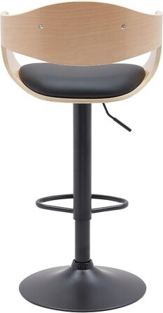 Kingston Adjustable Bar Stool with Premium Faux Leather Upholstery - Durable Metal Frame, 330lb Capacity