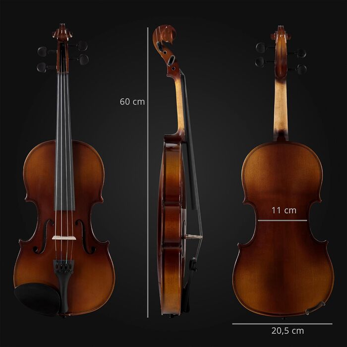 Скрипка класична Cantabile Student 4/4 (комплект) - для початківців, з футляром, струною та каникою