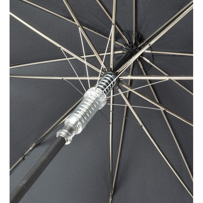 Doppler Parasol Carbon Steel Long Automatic Black – Large Canopy – Robust Frame