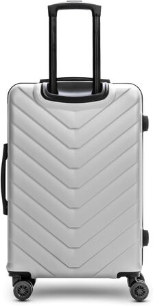 Набір валіз REDOLZ 3 шт. S/M/L | ABS, TSA-замок, 4 колеса | Срібний колір