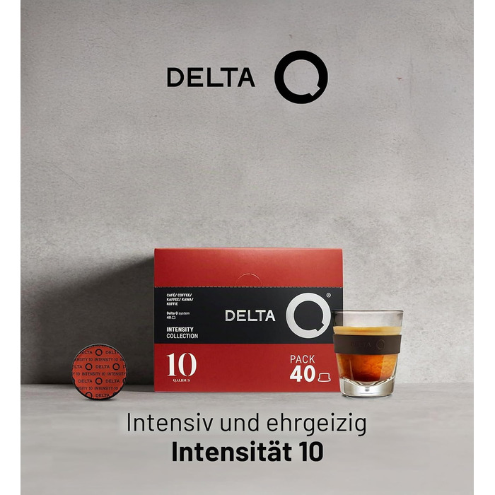Кавові капсули Delta Q Espresso, інтенсивність 8, смак смажених горіхів та фруктів, 100 капсул
