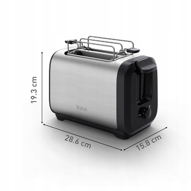 Тостер Tefal TT5S1DE0, сріблястий/сірий, 1300 Вт