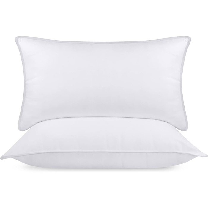 Utopia Bedding Pillow Set (2-Pack), 40 x 80 cm Sleeping Pillow, Breathable and Soft Pillow (White) 40x80 cm (2 Pack) White 2
