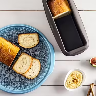 Lurch 585000 FlexiForm Loaf Pan Set of 2 / 2 Loaf Pans made of 100% BPA-free Platinum Silicone, 25 x 9 cm, Brown