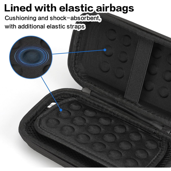 Органайзер для кабелів Teskyer, чорний, водонепроникний, жорсткий корпус, 8,5 x 17,5 x 6 см