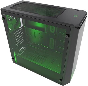 Корпус Phanteks Eclipse P400 Steel ATX Mid Tower чорного кольору з темперованим склом