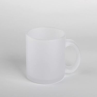 MR.R 11 Unzen Set with 6 Sublimation Blanks - Mug, Milk Glass Becher, Coffee Mugs with Handle for Heat Transfer on Thermo Coatings