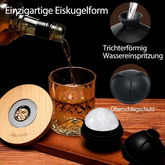 Набір для копчення віскі з факелом: 6 смаків, дерев'яні тріски, 2 склянки, 6 контейнерів для віскі, коктейльний набір для копчення, набір для копчення напоїв, подарунок на день народження для любителів бурбону (без бутану)