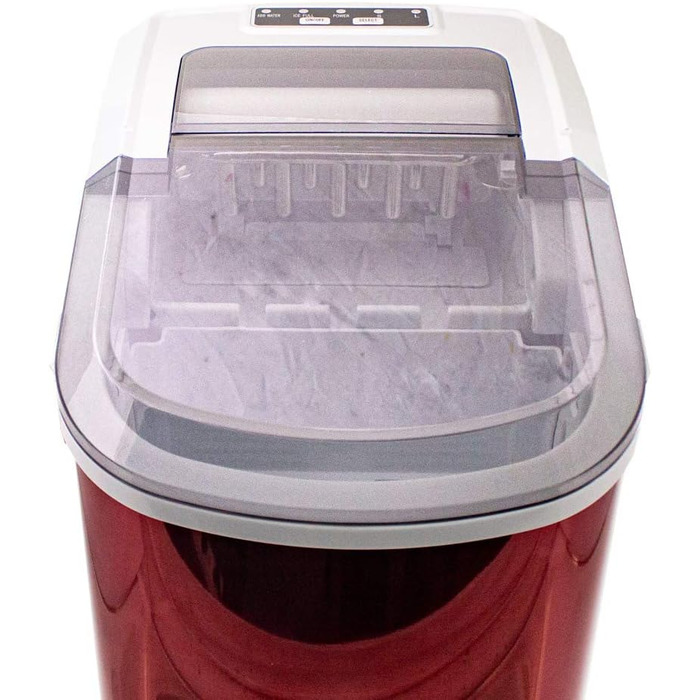 Машина для приготування льоду з нержавіючої сталі, Ice Maker, червона