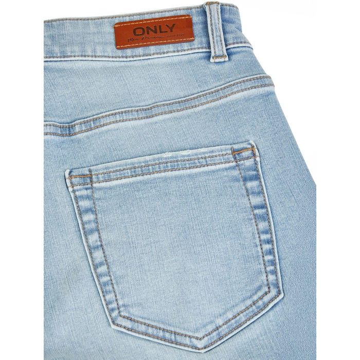 Джинси жіночі Only широкі штанини, Bootcut, середньої посадки, еластичні, блакитний денім (S-XXL, 30-32L)