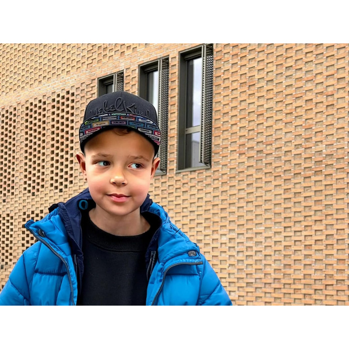 Кепка Snapback Nebelkind для чоловіків та жінок, унісекс, регульована, стильна, streetwear, бейсболка з прямим козирком, ретро (чорний, багатокольоровий)