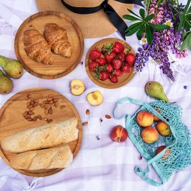 Дерев'яний етажерка для тістечок та капкейків E-ROOM TREND | 1 ярус | з дубовим цоколем | для вечірок та чаю