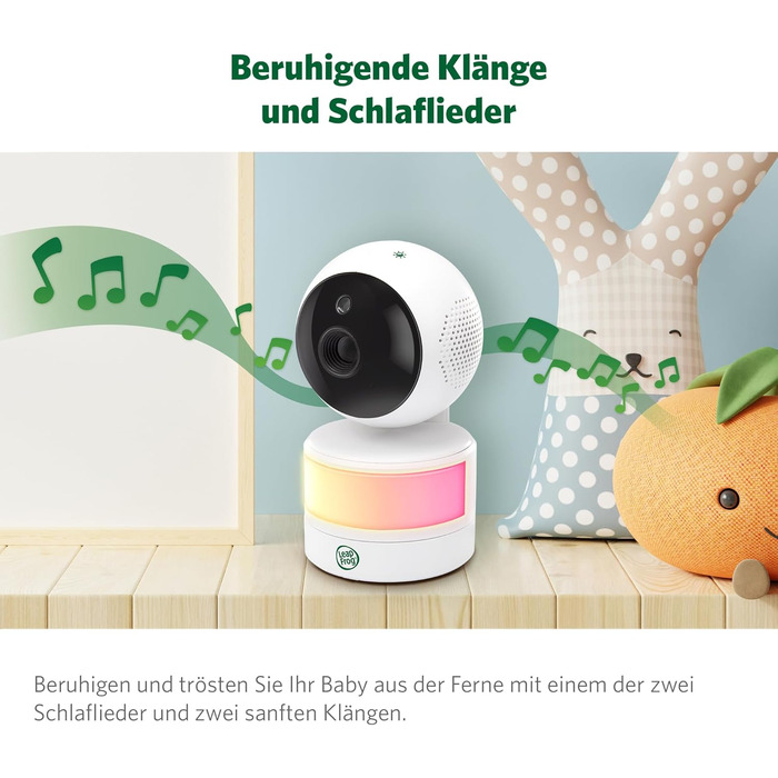 Відеоняня LeapFrog LF2513 без Wi-Fi, IPS LCD екран 2.8 дюйма, поворотна, нічне бачення, 300 метрів, датчик температури