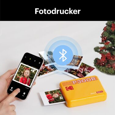 KODAK Mini 3 Retro: Портативний фотопринтер з друком 7,6x7,6 см + 68 аркушів