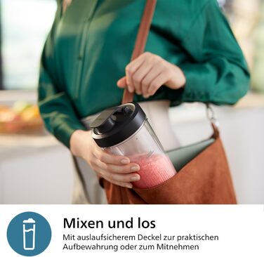 Philips 5000 Series Blender - Mini Smoothie Maker, Detachable Blades, 700ml Jug, ProBlend Plus Technology, Easy to Clean, Elegant, Compact Design. 800 Watt Power. Silver (HR2764/00) 800 Watt - Smoothie Maker