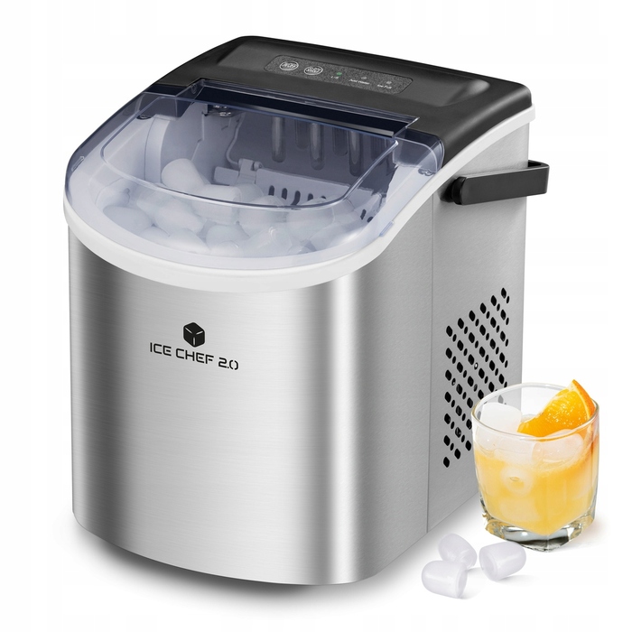 Льодогенератор ICE CHEF 2.0, сріблястий/сірий, 90 Вт
