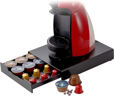 Організатор для капсул Dolce Gusto та Nespresso, шухляда на 20 капсул, чорний