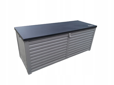 Садова скриня GRINDI IN THE GARDEN, 390 л, пластик, сіра