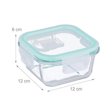 Relaxdays Glass Containers with Lids Set