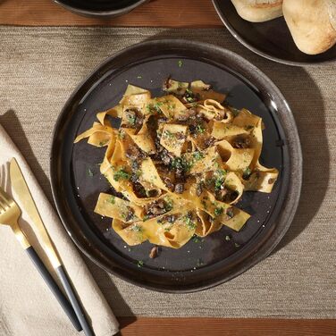 Набір посуду Gibson Soho Lounge Square (12 предметів, чорний, для 4 осіб), кераміка