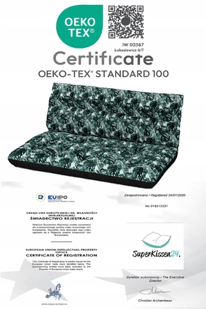 Подушка Superkissen24, 120 x 80 x 10 см, багатоколірна