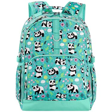 Рюкзак дитячий Choco Mocha Panda (блакитно-зелений) для дівчаток, 17 дюймів - шкільний рюкзак для початкової школи (1-7 клас) з нагрудним ременем