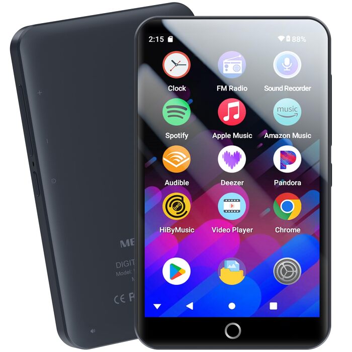 MP3 плеєр Mechen 160GB з Wi-Fi, Bluetooth, Android 13, 4