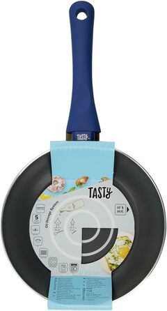 Каструля з антипригарним покриттям Tasty з кришкою з термостійкого скла та дозатором олії, 20 см, 3500 мл – пресоване алюміній, для всіх типів плит (вкл. індукційні), придатна для миття в посудомийній машині