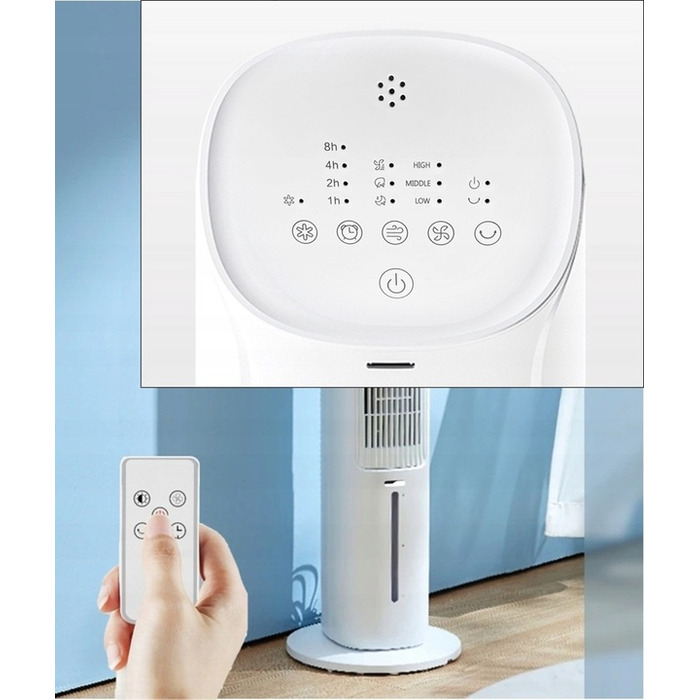 Колонний вентилятор Zilan TOWER FAN COOLER, білий